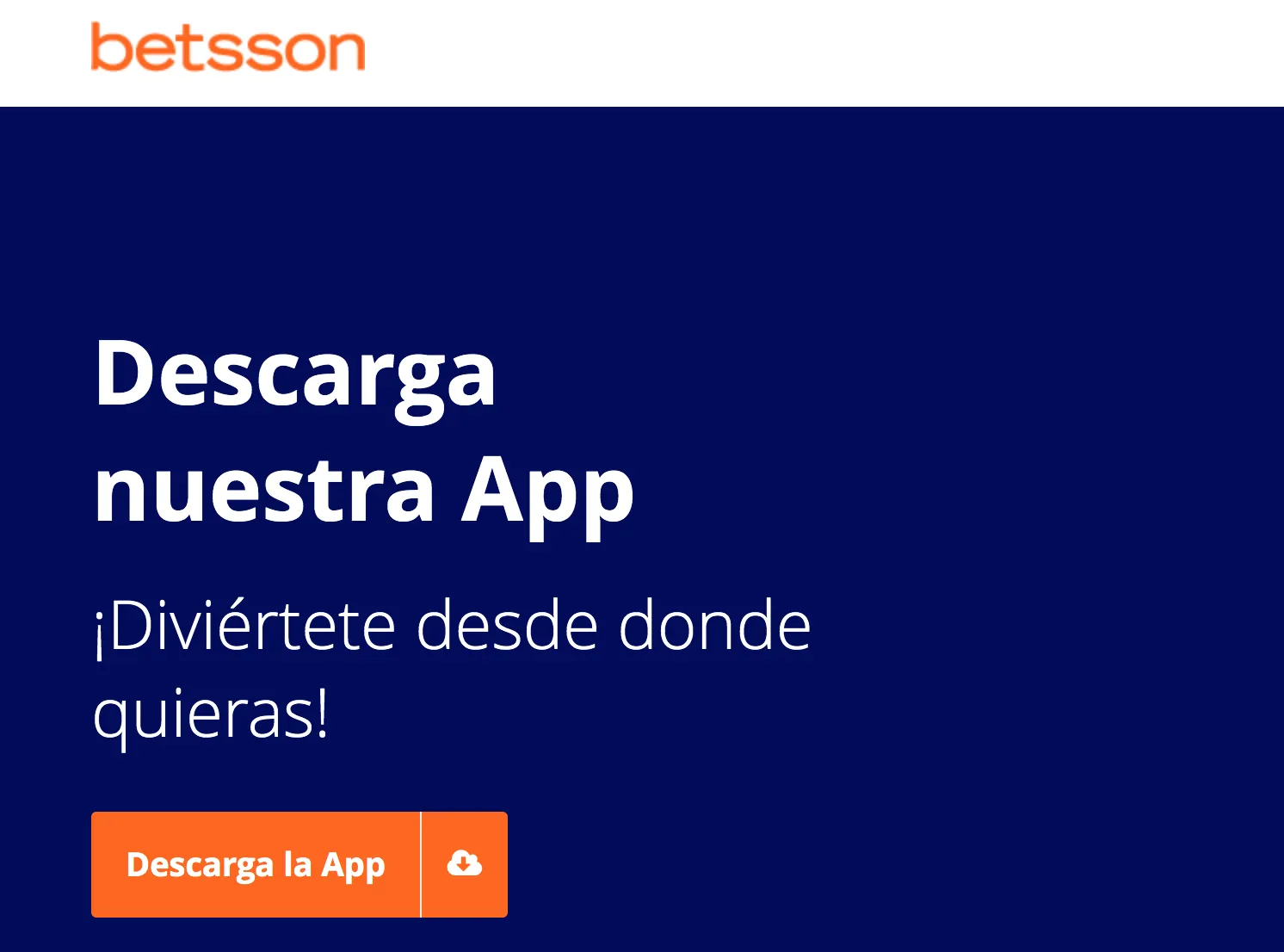 Betsson cuenta con una app móvil Betsson app casino móvil