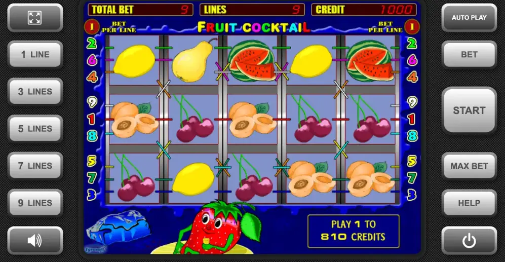 Símbolos en Fruit Cocktail slot Símbolos Fruit Cocktail