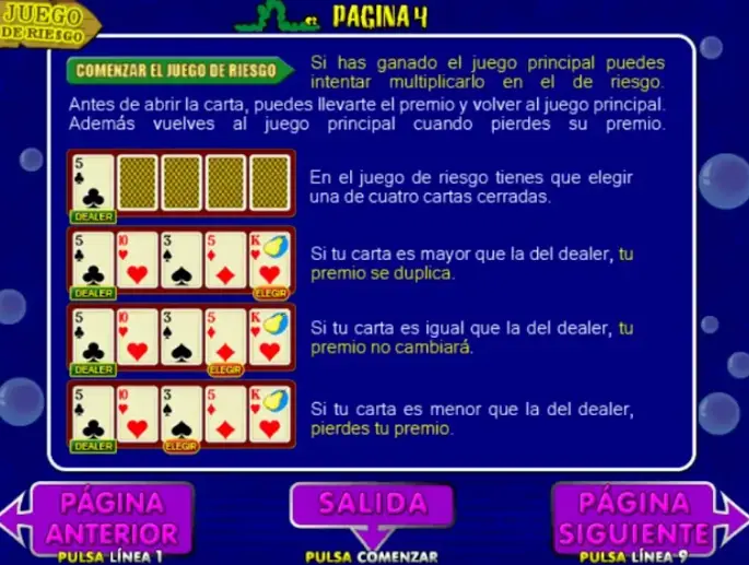 Juego de riesgo Fruit Cocktail Juego riesgo Fruit Cocktail